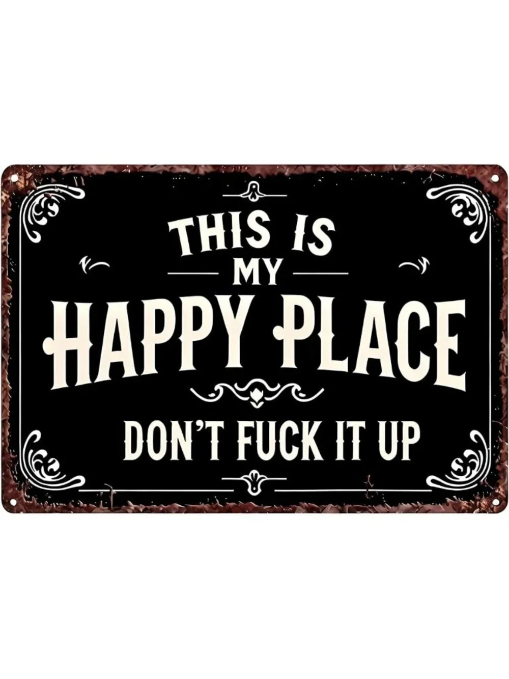 Vintage Aluminum Tin Sign - 